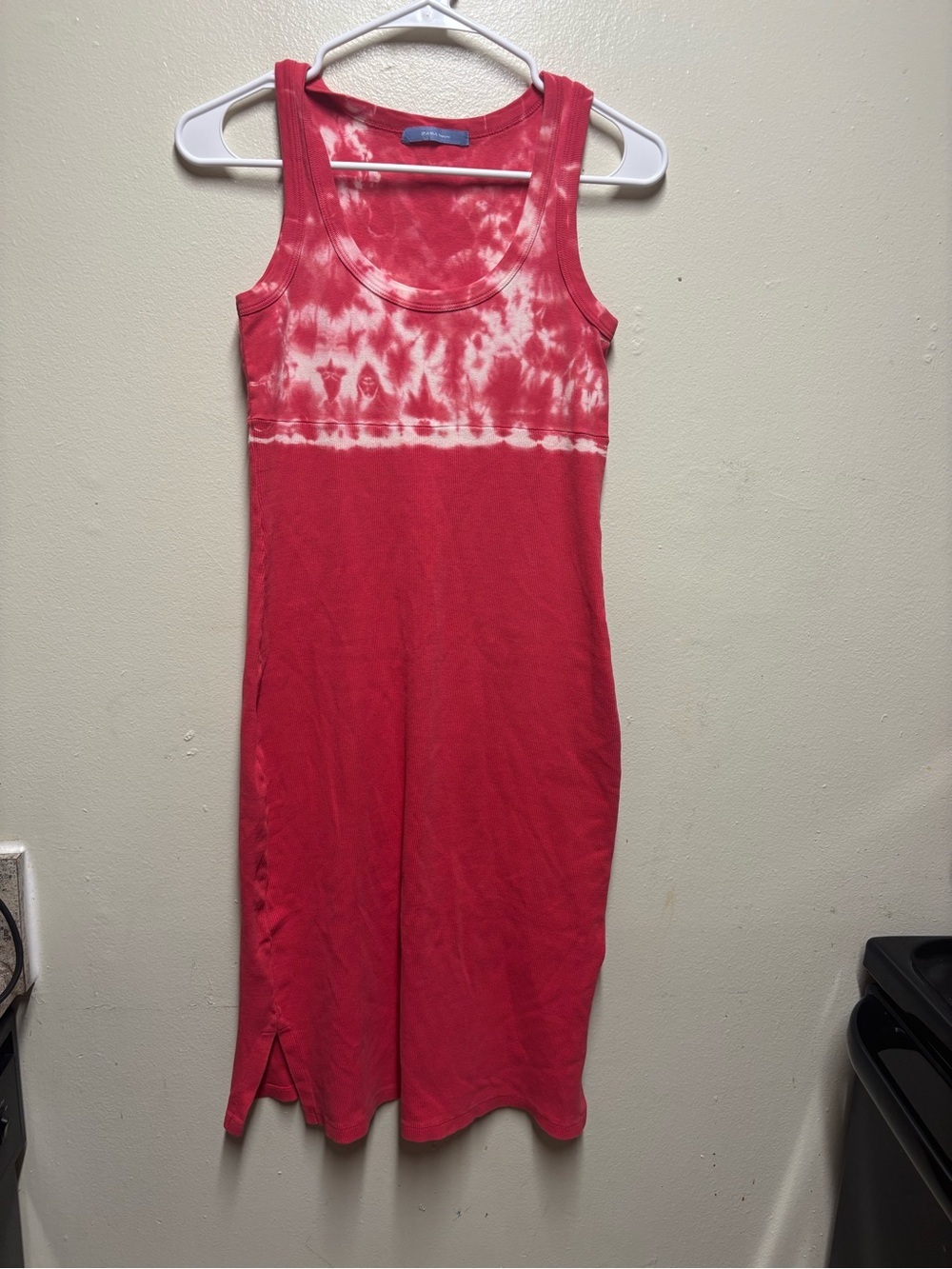 Zara basic tie dye print tank dress women's medium